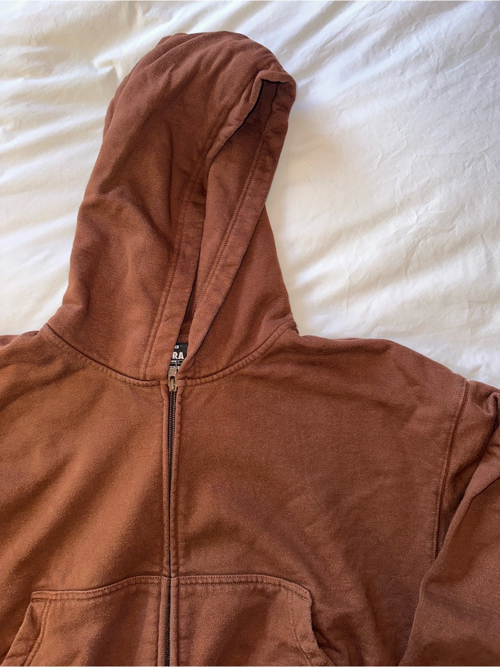 TNA BOYFRIEND BROWN HOODIE